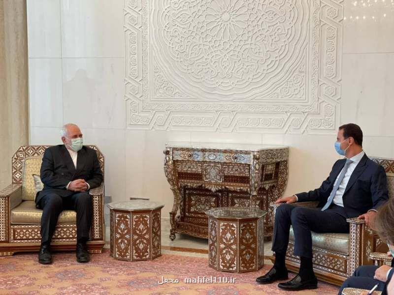 ظریف با بشار اسد دیدار نمود