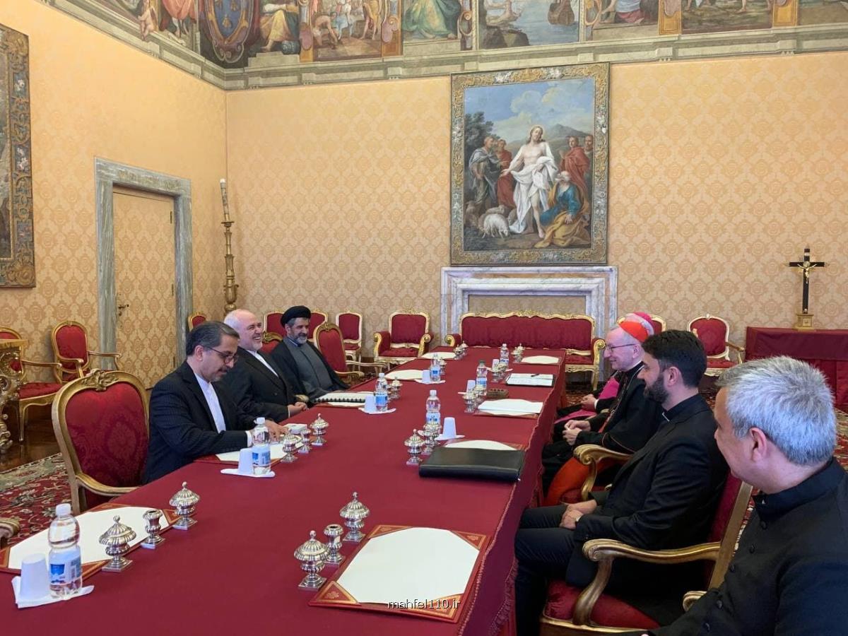 ظریف با نخست وزیر و وزیر امور خارجه واتیكان دیدار نمود