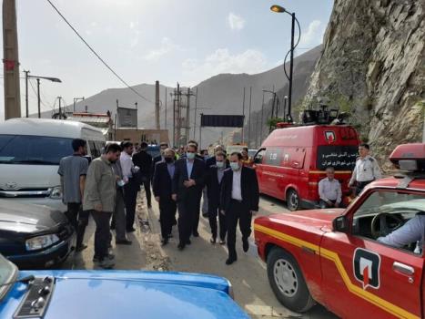 رییس سازمان بازرسی کل کشور از منطقه سیل زده امامزاده داوود بازدید کرد